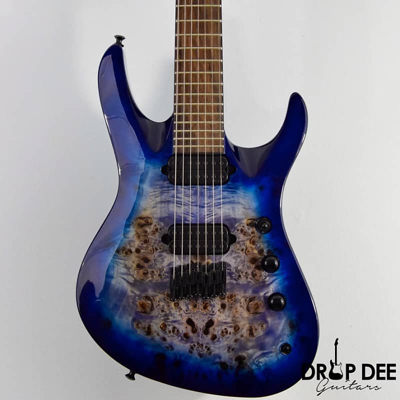 Jackson Pro Series Signature Chris Broderick Soloist HT7P 7-String Electric Guitar - Transparent Blu image 1