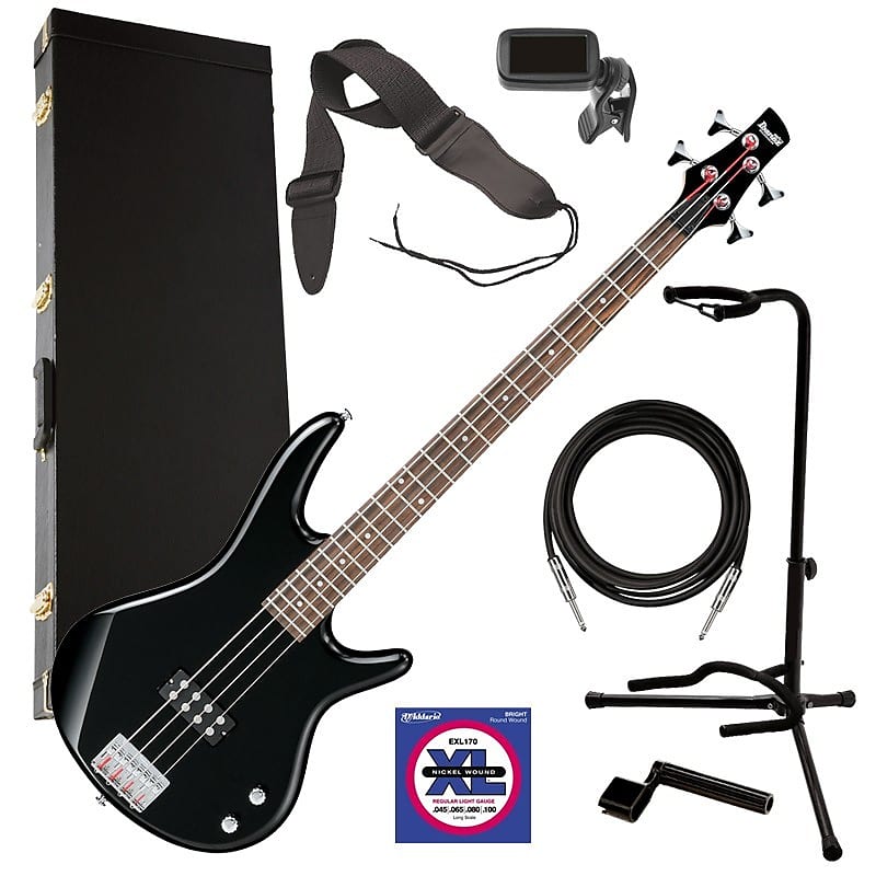 Ibanez GSR100EX 4String Bass Guitar Black COMPLETE BASS Reverb