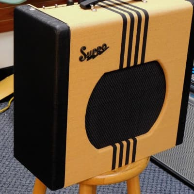 2023 Supro 1822 Delta King 12 15W 1x12 Tube Guitar Amp! Tweed and Black Finish! VERY NICE!!! image 2