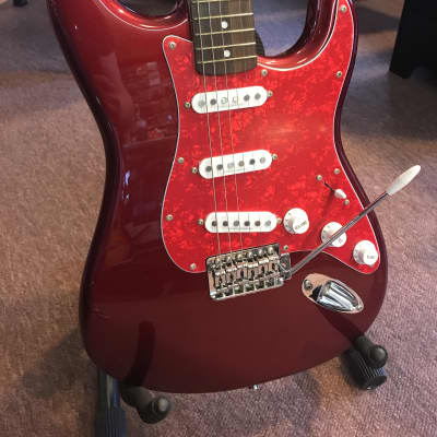 Squier Vintage Modified Strat  Red shimmer image 1