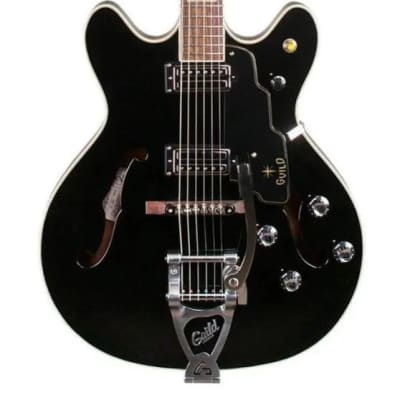 Guild Starfire V Semi-Hollow Body Electric Guitar (Black)