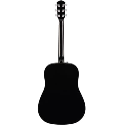 Fender CD-60S Solid Top 6-String Dreadnought Acoustic Guitar - Black image 2