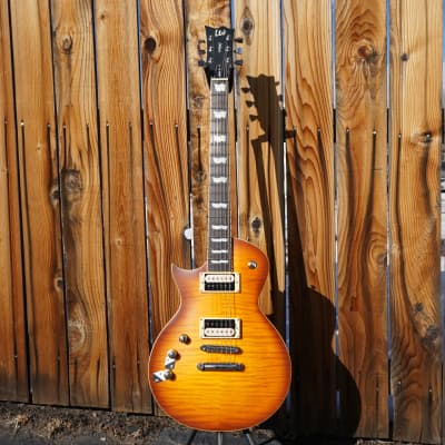 ESP LTD EC-1000T Honey Burst Satin Left Handed 6-String Electric Guitar NOS image 2