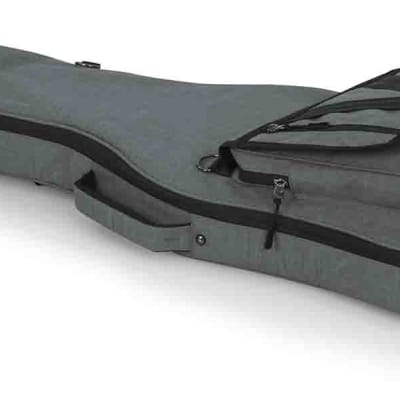 Gator Cases GT-BASS-GRY Transit Series Bass Guitar Gig Bag with Light Grey Exterior image 11