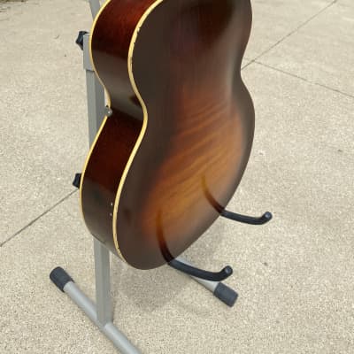 Arcadia  Archtop Acoustic Guitar F Holes Vintage 1950s Red Sunburst image 9