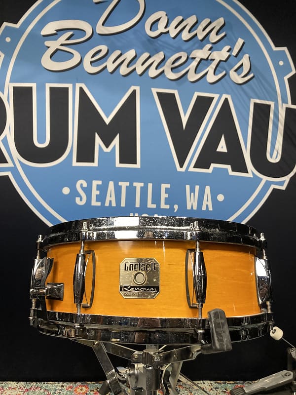 Gretsch - 14x5" Renown Maple Snare Drum - Natural Gloss image 1
