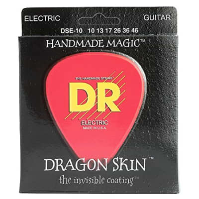 DR Strings DSE10 Dragon Skin K3 Coated Electric Guitar Strings 10-46 image 1