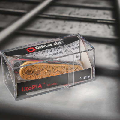 DiMarzio DP288F UtoPIA Middle Pickup Single Coil - Satin Gold / F-spaced