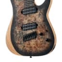 Schecter Reaper-7 Multiscale 7-String Electric Guitar Satin Charcoal Burst