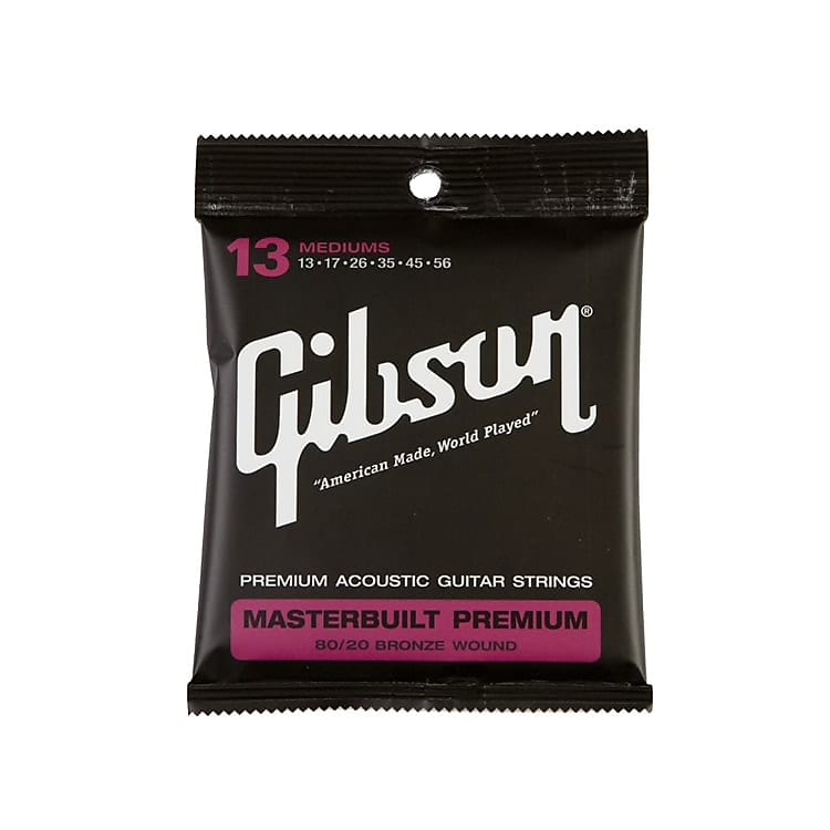 Gibson Masterbuilt Premium 80 20 Bronze Acoustic Strings Lights 13