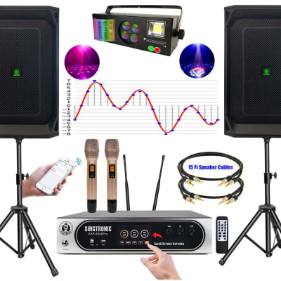 Singtronic Complete 6000W Karaoke System w/ Digital Touch Screen & Bluetooth image 1