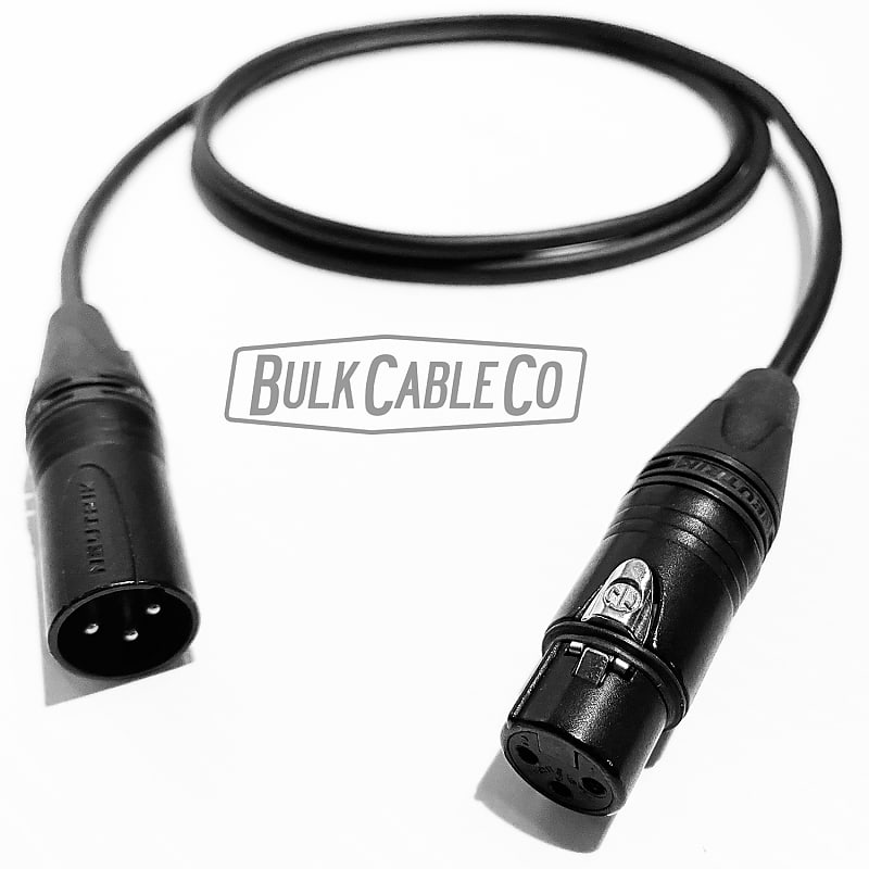 5-Pin XLR DMX AES/EBU Digital Audio/Data Mic Cables with Neutrik