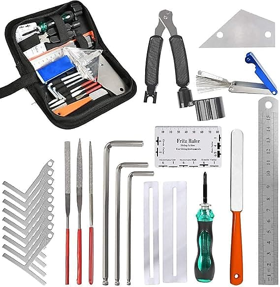 Guitar Repair Tool Kit With Fret Rocker, String Timor-Leste
