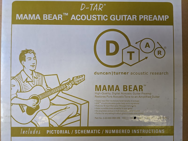 Seymour Duncan Dtar Mama Bear Digital Acoustic Guitar Preamp | Reverb