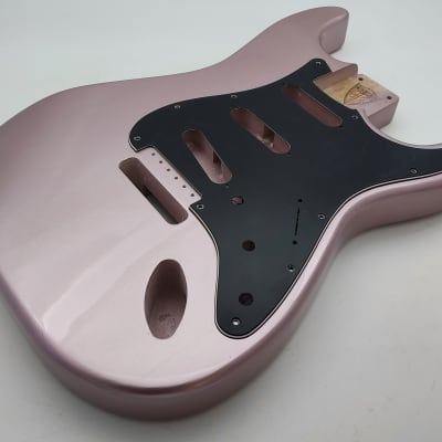 3lbs 11oz BloomDoom Nitro Lacquer Aged Relic Faded Burgundy Mist S-Style Vintage Custom Guitar Body image 4