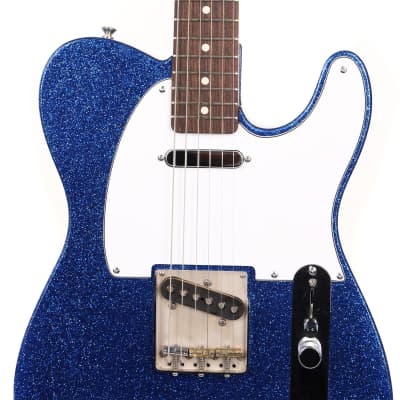 Crook T-Style Guitar Blue Sparkle Used image 6