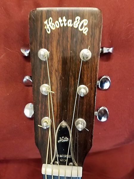 Hotta & Co Model 100 White Grand Concert Guitar-Japan