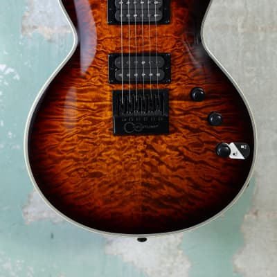 ESP LTD EC-1000 Evertune Electric Guitar - Dark Brown Sunburst image 2
