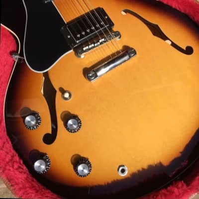 Rare” * Left Handed* 61’ vintage reissue, Gibson ES - 335 2021 - Nitrocellulose/Vintage ES-335  2021 - Tobacco Sunburst image 10