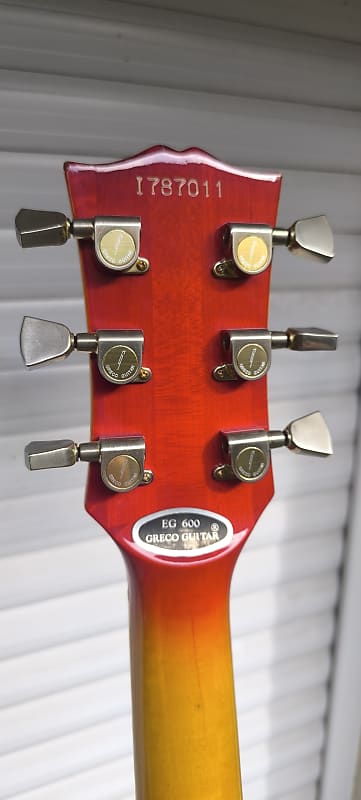 COOL GEAR: My 1978 Greco EG-600 Les Paul Custom Copy! - YouTube
