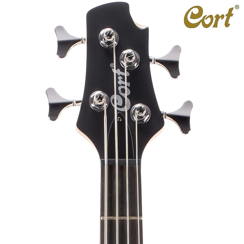Cort Action Bass-Plus-BK Black Poplr Bd 2Bnd Act Eq P&J P/up