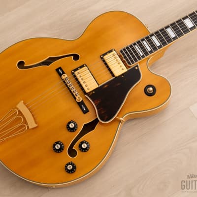 2003 Epiphone Elitist Byrdland Archtop, Near-Mint w/ Open Book Headstock, USA Pickups, Case & Tags, Japan Terada for sale