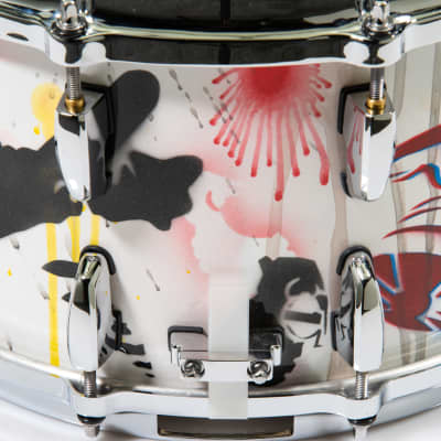 Pearl Masterworks 8x14 Snare (Hand-painted by John Douglas) image 8