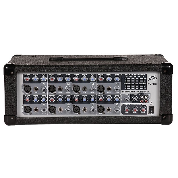 Peavey PVi 8B 8-Channel Powered Mixer/Amplifier - 150W image 1