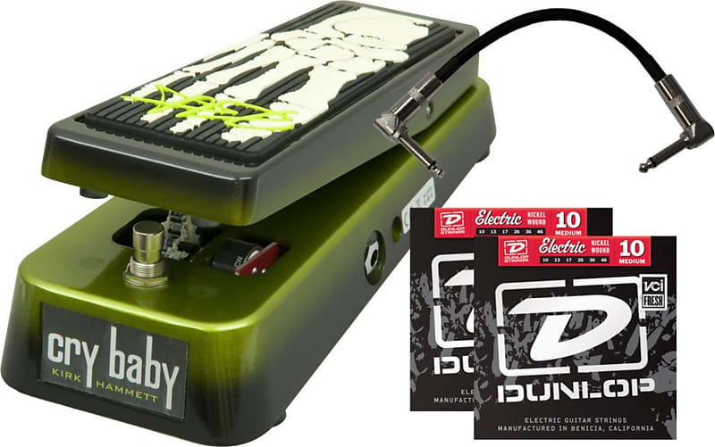 Dunlop KH95 Kirk Hammet Wah Pedal w/2 Sets of Dunlop Heavy Reverb