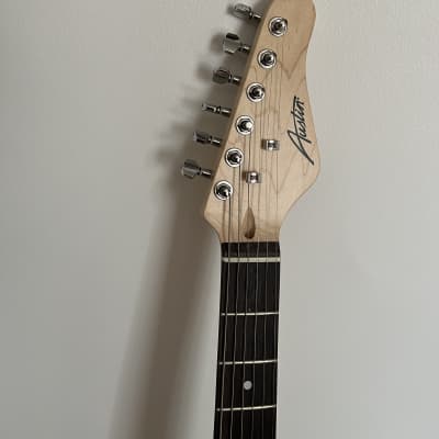 Austin|ATC200BK |Electric-Guitar |6 String |Tele-Style Guitar | Righthand |Cut-A-Way| White Gard | ATC200SB | Classic | Black | Solid Body image 5
