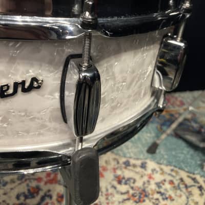 Rogers - 14x5" Dyna-Sonic Snare Drum 2010's - White Marine Pearl image 6