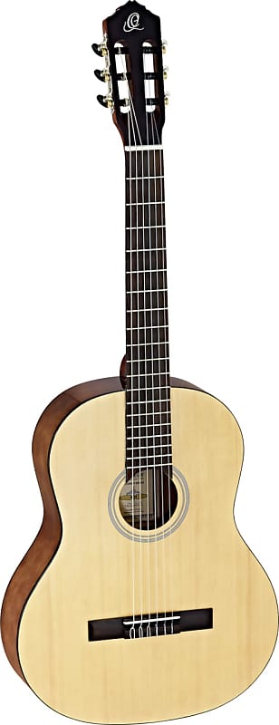 Ortega Guitars RST5 Student Series Full Body Size Nylon Classical 6-String Guitar, Spruce Top and Catalpa Body, Natural Gloss Finish image 1