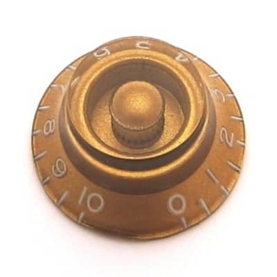 Bell Knob with Coarse Splines-Gold