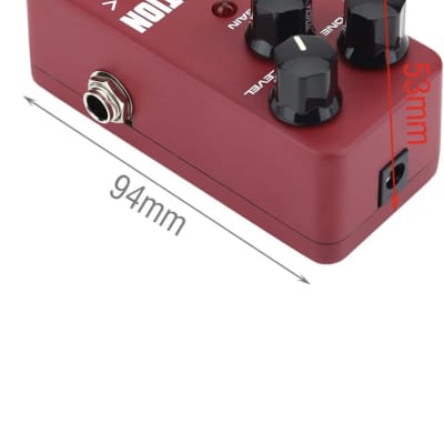 Distortion Guitar Pedal, Mini Effect Pedal Processor of Classic Distortion Tone Effect Universal for Guitar and Bass, Exclude Power Adapter - KOKKO (FDS2) image 3