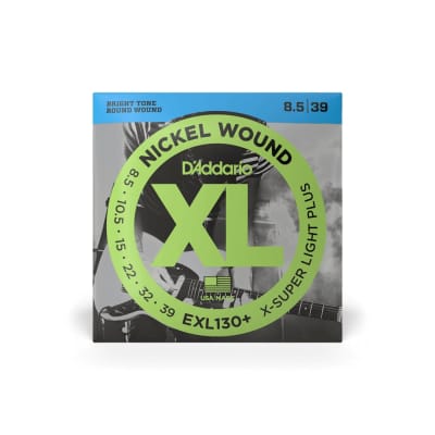 D'Addario EXL130+ Nickel Wound Guitar Strings, Extra-Super Light Plus, 8.5-39 image 2