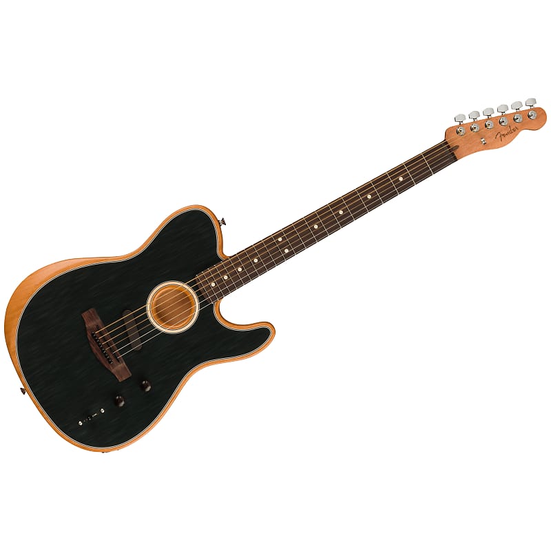 Acoustasonic Player Telecaster RW Brushed Black Fender image 1