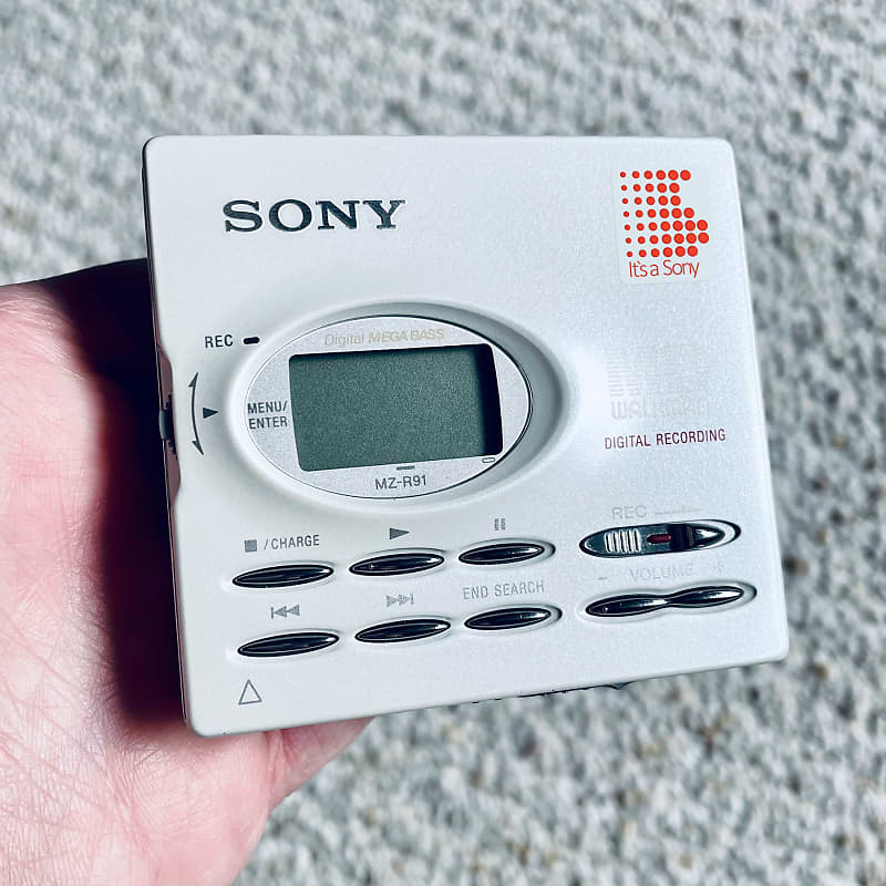 Sony MZ-R91 Walkman MiniDisc Player, Excellent White