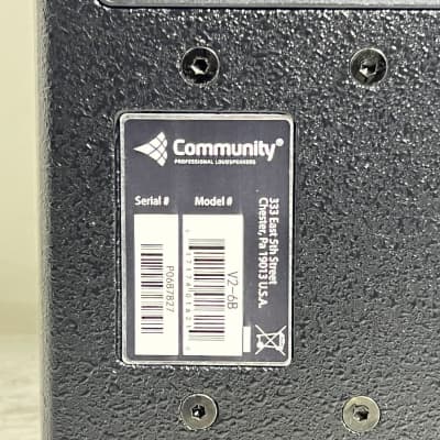 Community V2-6B 6.5" 2-Way 100W Black Passive Speaker W/Bracket #17492 (One)THS image 7