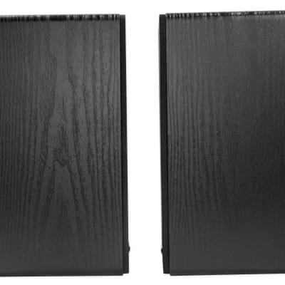 Pair Rockville RockShelf 68B Black 6.5" Home Bookshelf Speakers + 36" Stands image 9
