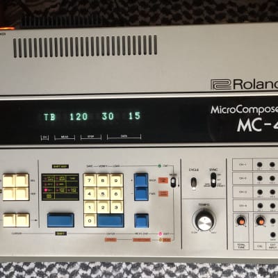 Roland MC-4B Micro Composer 4 track CV Gate Sequencer 1981 + MTR-100 Cassette interface image 3
