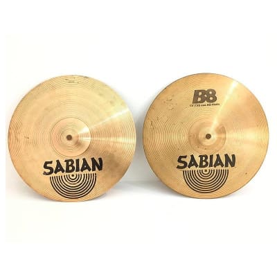 Sabian 13" B8 Hi-Hat Cymbals (Pair) 1990 - 2010