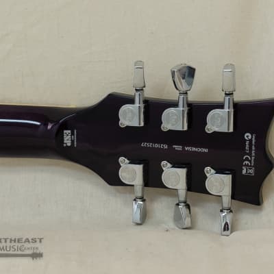 ESP/LTD EC-256FM Electric Guitar - See Thru Purple Sunburst image 9
