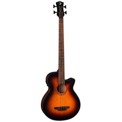 Luna Tribal Acoustic / Electric Bass 34 Inch Scale TSB image 7