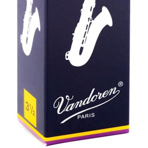 Vandoren SR2235 Traditional Bb Tenor Sax Reeds - Strength 3.5 (Box of 5)