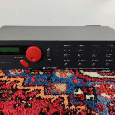 Waldorf Microwave Rackmount Wavetable Synthesizer 1989 - Blue (Serviced / Warranty)