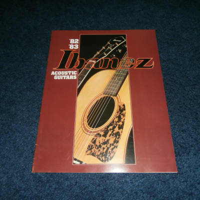 Vintage 1982/1983 Ibanez Acoustic Guitars Catalog! Artwood, Floral, Ragtime! image 1