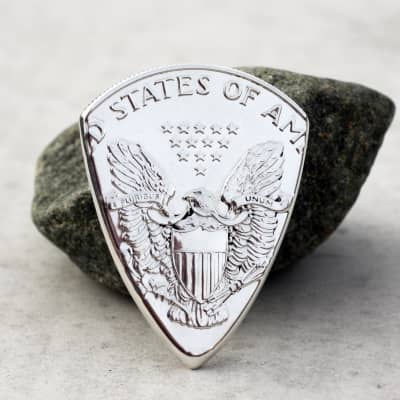 The Original Coin Guitar Picks US American Eagle 1oz 99.9% Silver (Authentic)-Random Year image 2