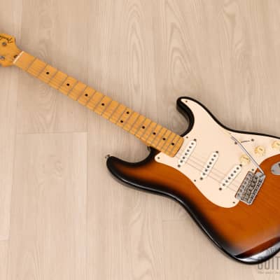 1991 Fender '54 Stratocaster ST54-900 Sunburst Lacquer w/ American Vintage Pickups, Japan MIJ Fujigen ST54-115 image 11