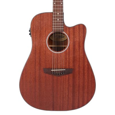 D'Angelico Premier Bowery LS Acoustic Guitar - Natural Mahogany for sale