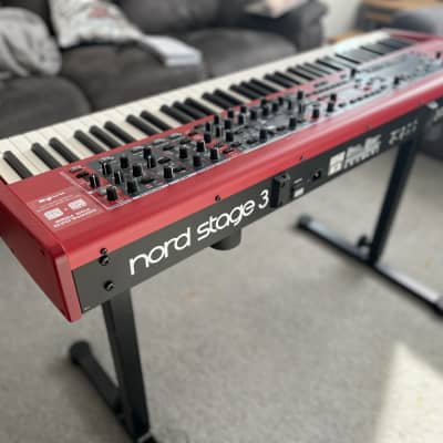 Nord Stage 3 HP76 Hammer Action Portable 76-Key Digital Piano 2017 - Present - Red